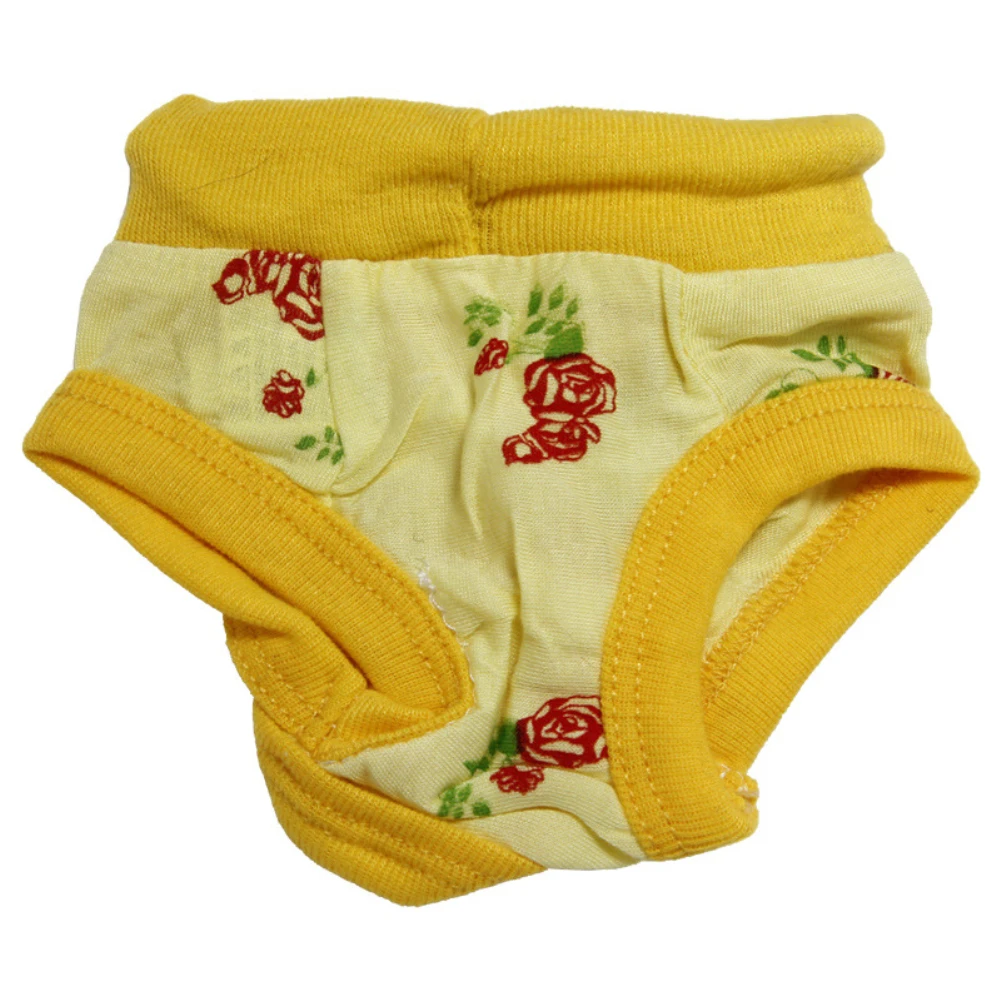 Собака Щенок физиологические санитарные штаны клубника нижнее белье Подгузники