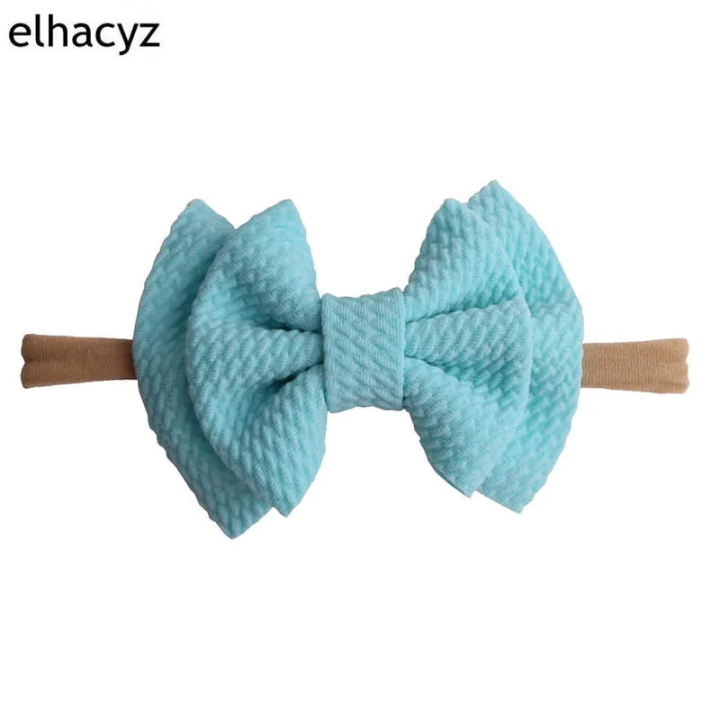 Новое поступление нейлоновая повязка на голову 3 5 ''двойной Слои банты для