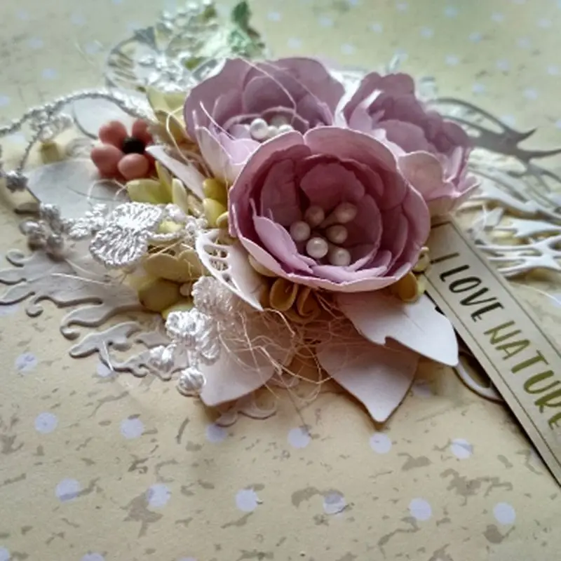 Три пресс формы &quotЦветок&quot трафарет для скрапбукинга &quotсделай сам&quot штамп