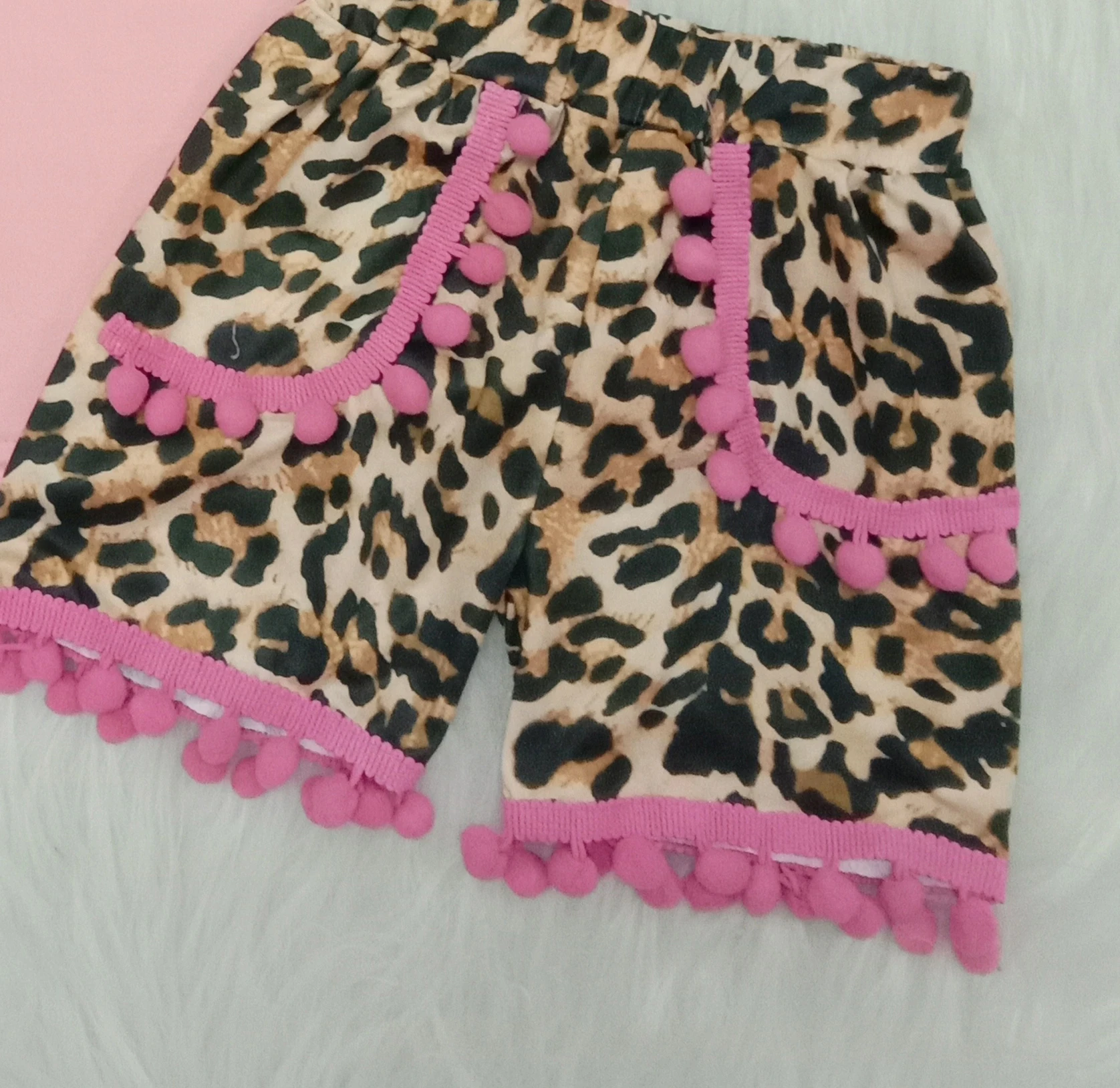 Летняя Детская рубашка розовый топ дикий Детский рисунок стрел + шорты с