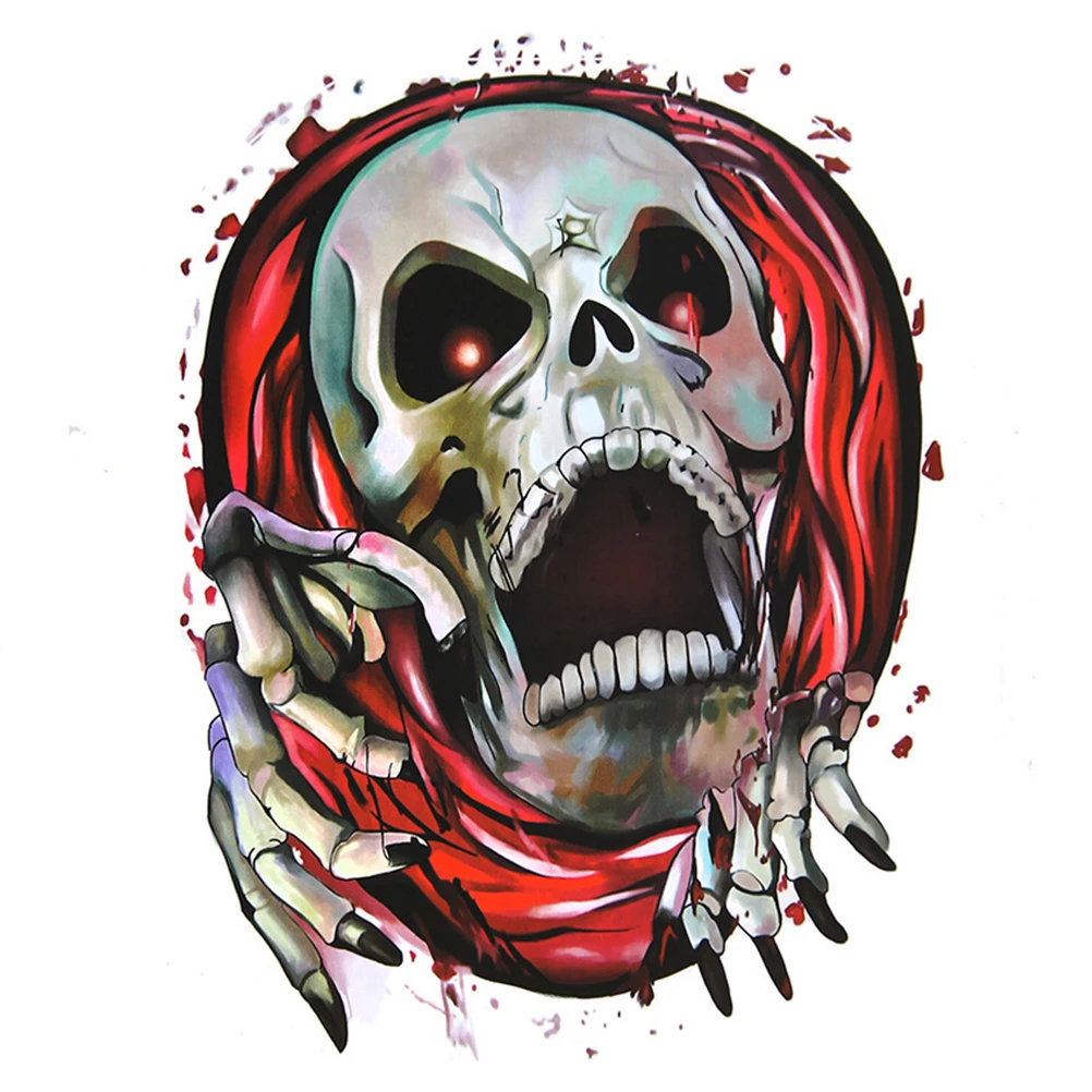 Наклейки для унитаза s Хэллоуина вечерние ПВХ страшные чехлы сидений водостойкие