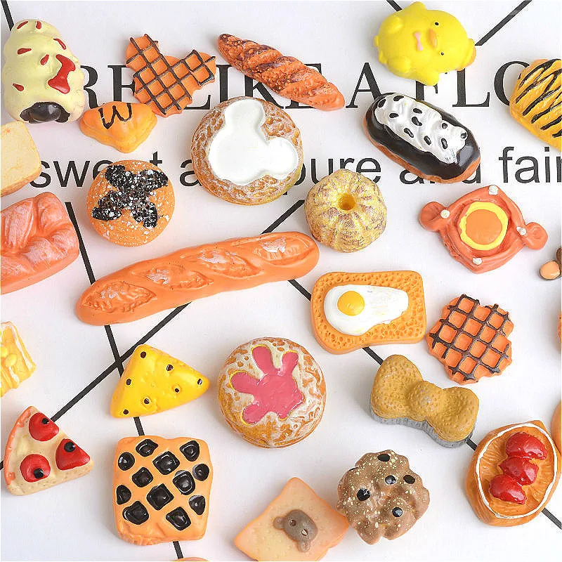 

10/30/50/100Pcs Anime DIY Mix Miniature Resin Ice Cream Candy Chocolate Resin Accessories Jewelry Material Christmas Gift Toy