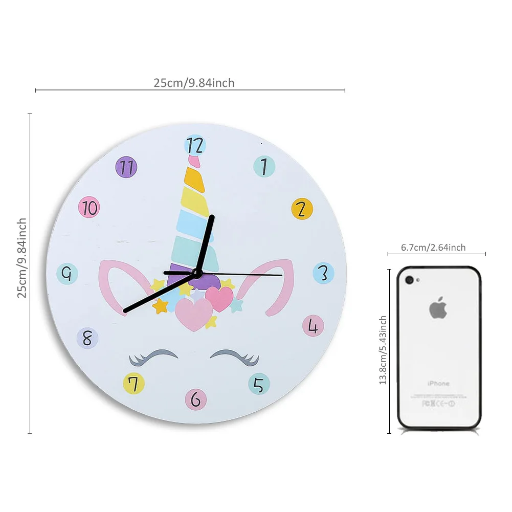 Цифровые настенные часы бесшумные для детской комнаты фон спальни украшения