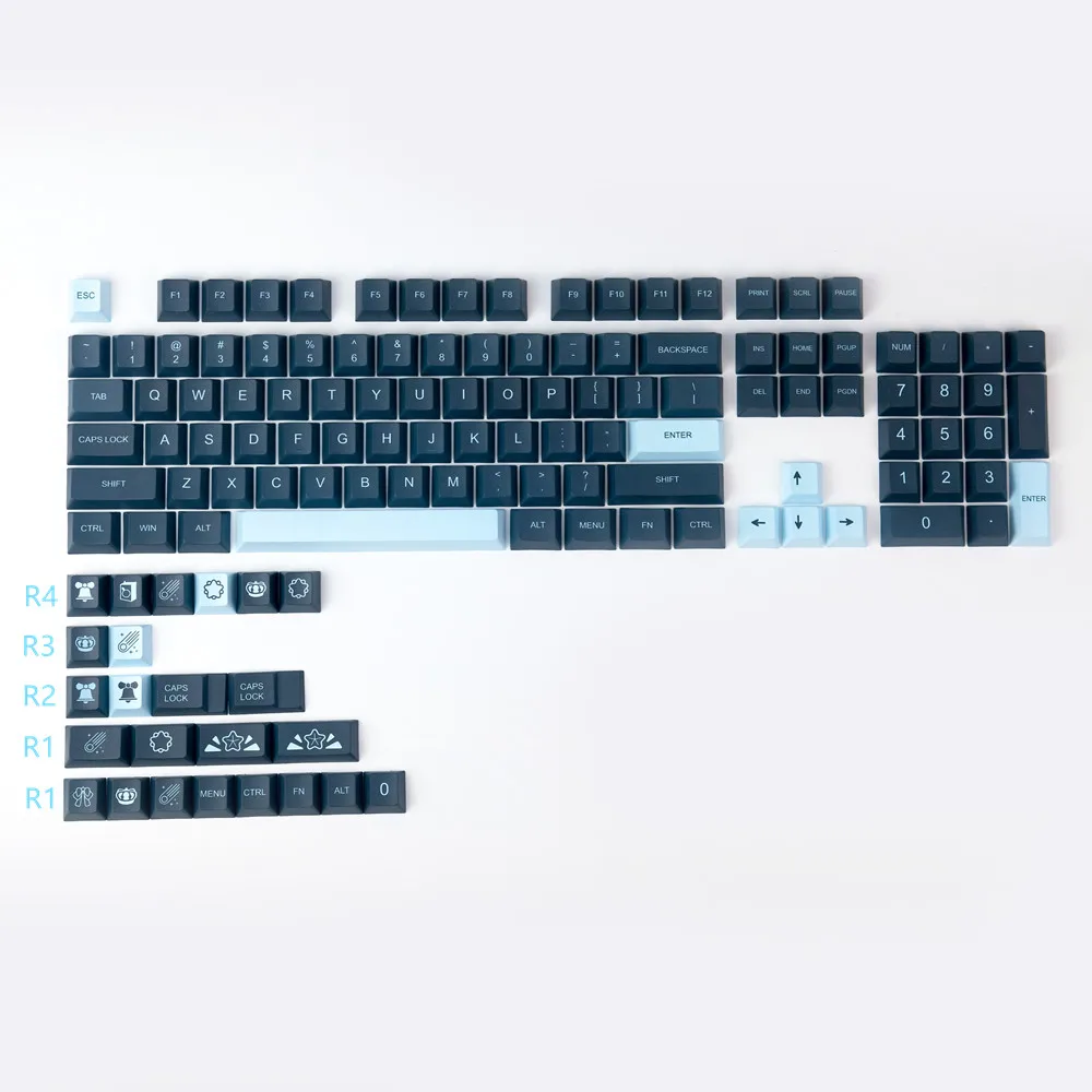 

Deep Blue Comet Cherry Profile PBT Keycap For Cherry Mx Gateron Kailh Box TTC Switch Mechanical Gaming Keyboard 61 87 96 980 104