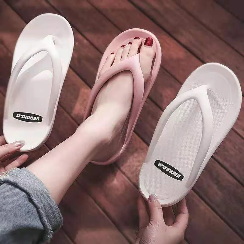 

women's sandals2021 new flip-flops women's summer wear thick-soled Korean flip-flops couple beach shoes flip flops