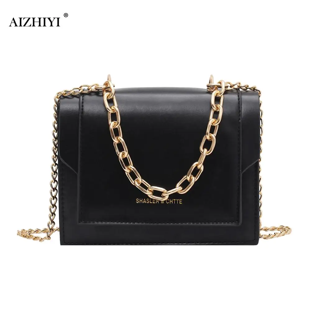 

Fashion PU Leather Shoulder Envelope Totes Simple Women Solid Color Chain Daily Street Chain Messenger Bag Square Handbags Totes