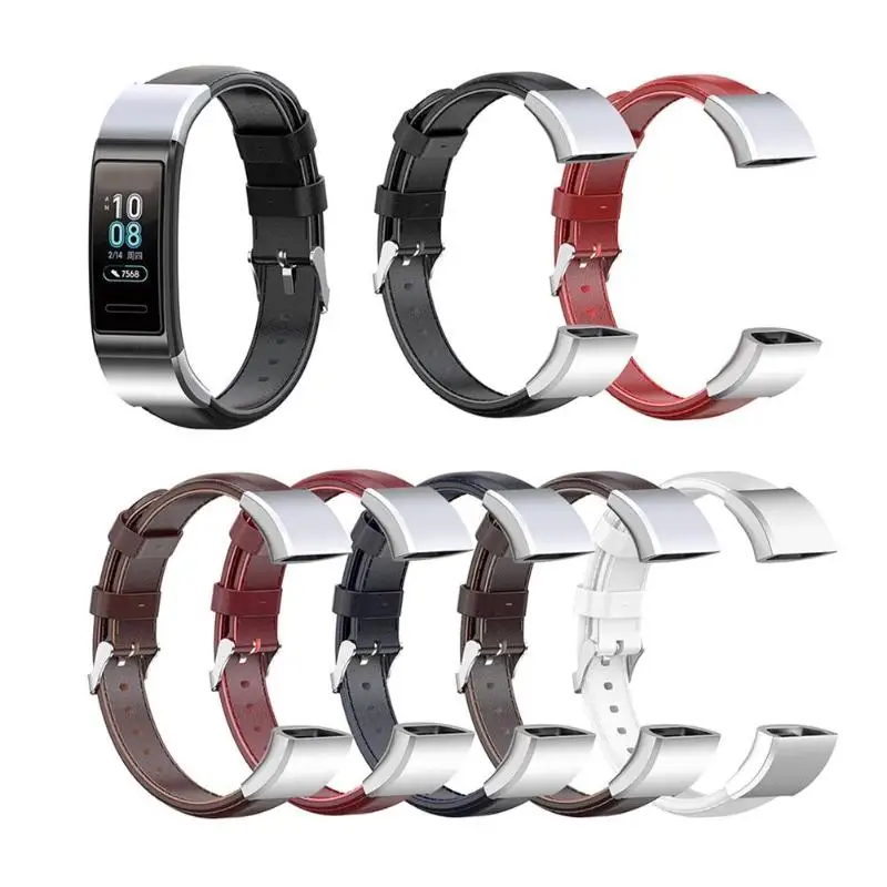 Синтетический кожаный сменный браслет на запястье для huawei Band 3