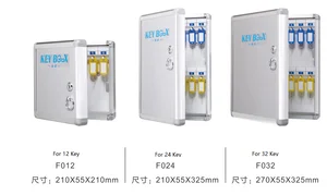 Настенный Шкафчик для ключей из алюминиевого сплава, Сейф для хранения ключей с карточками для ключей для домашнего офиса компании