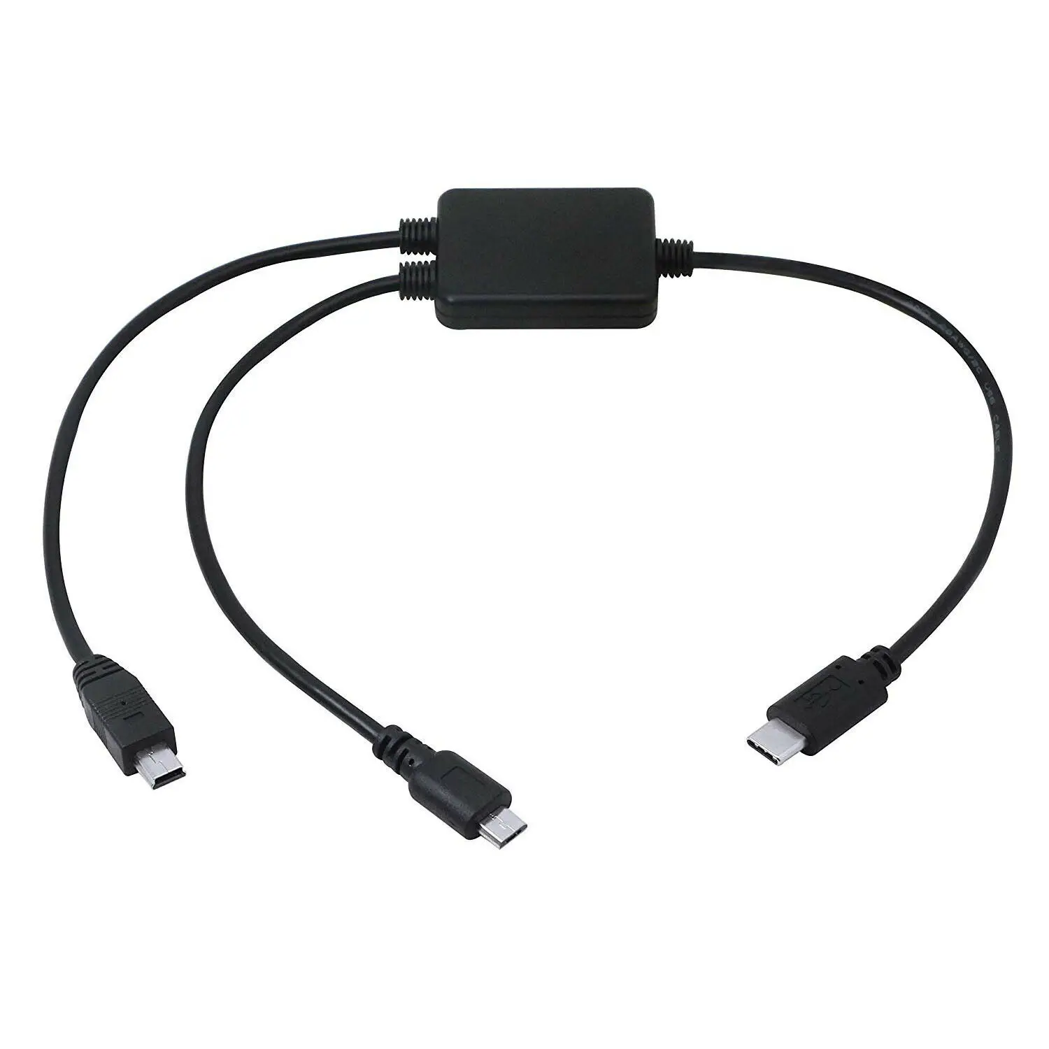

USB3.1Type-C to mini 5P/Micro USB cable, double data one point two OTG cable