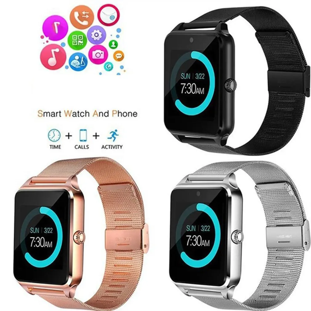 

Z60 Waterproof Wrist Smart Watch Pedometer Stopwatch Anti-lost Function Smart Alarm Clock Sedentary Reminder