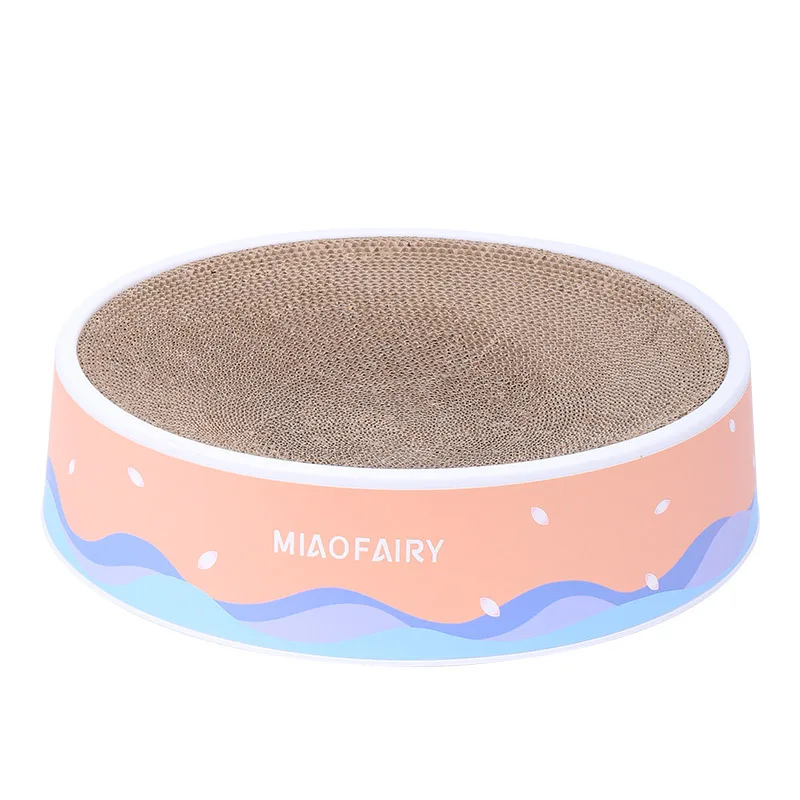 

Replaceable Round Cat Scratcher Board Cats Bed Furniture Protection Pets Grinding Claw Cat Nest Corrugated Paper Paw Care Catnip