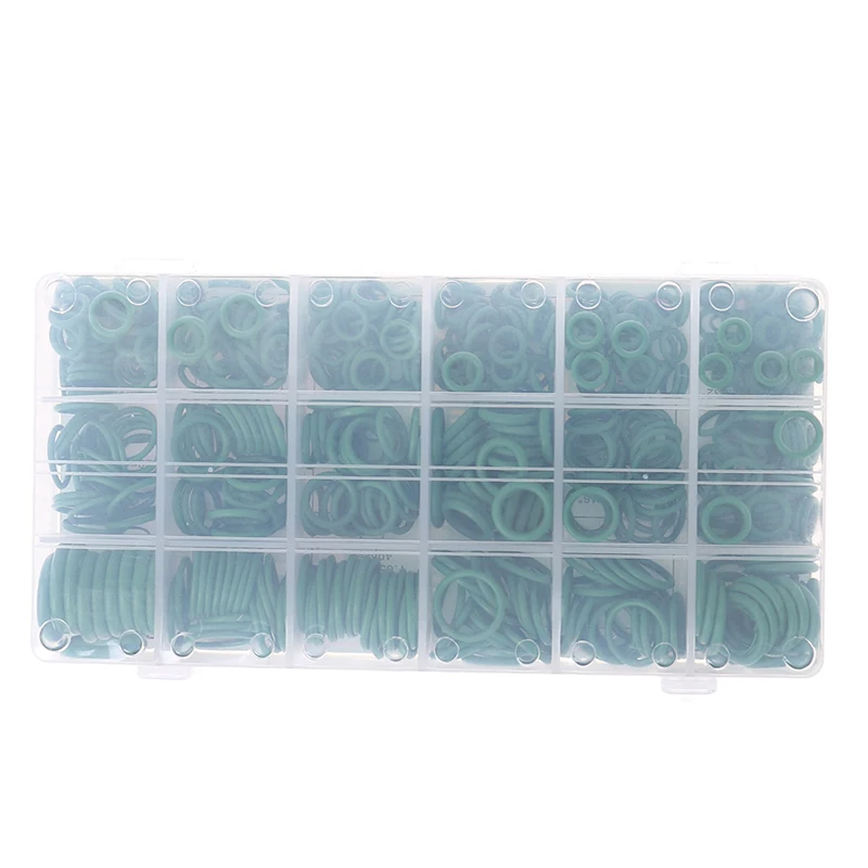 

530Pcs Seal O-ring R134a Repair Car Air Conditioning Rubber Sealant Box Set