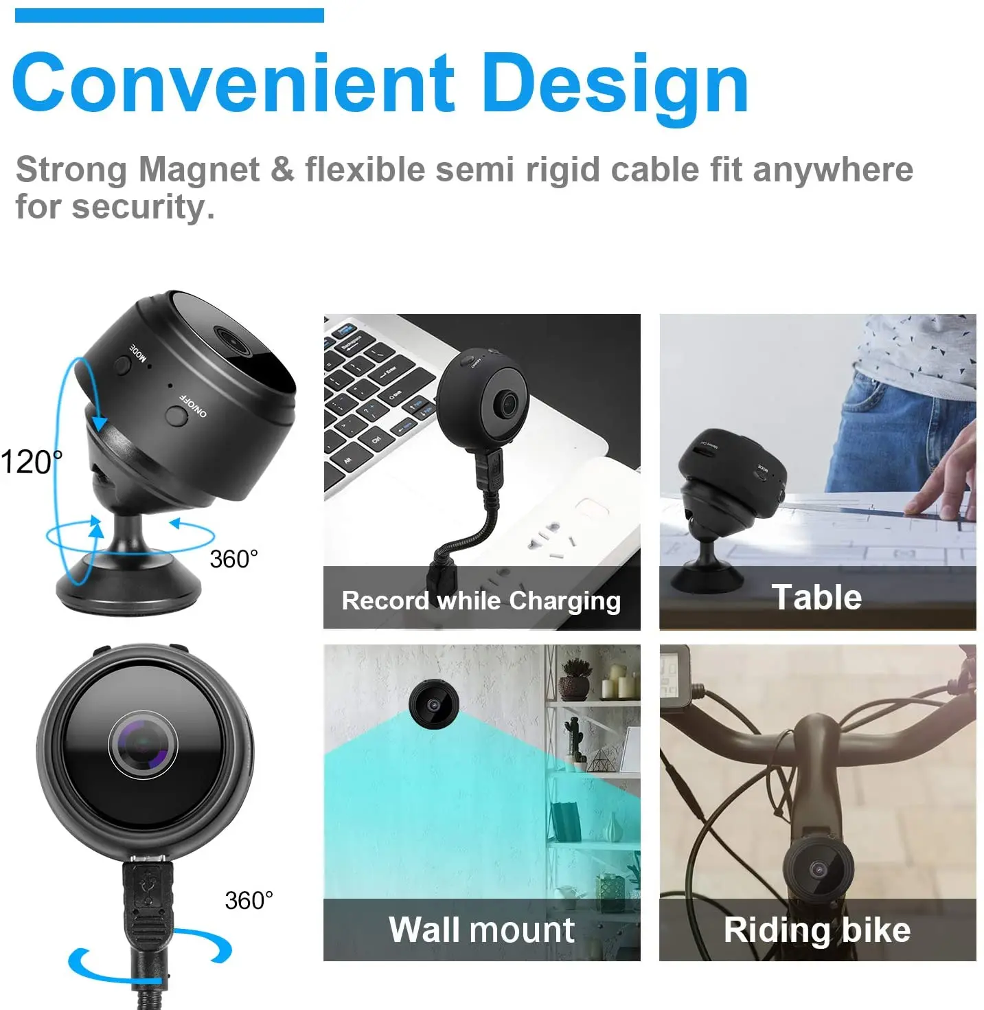 Беспроводная мини IP камера A9 с функцией ночного видения|Компактные видеокамеры| |
