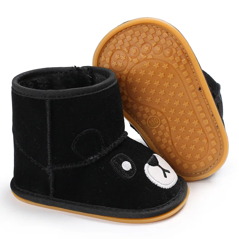 Baby Snow Boots Girls Boys Shoes Soft Sole 0-18 months Anti-Slip Warm Winter Infant Prewalker Toddler Booties Socks