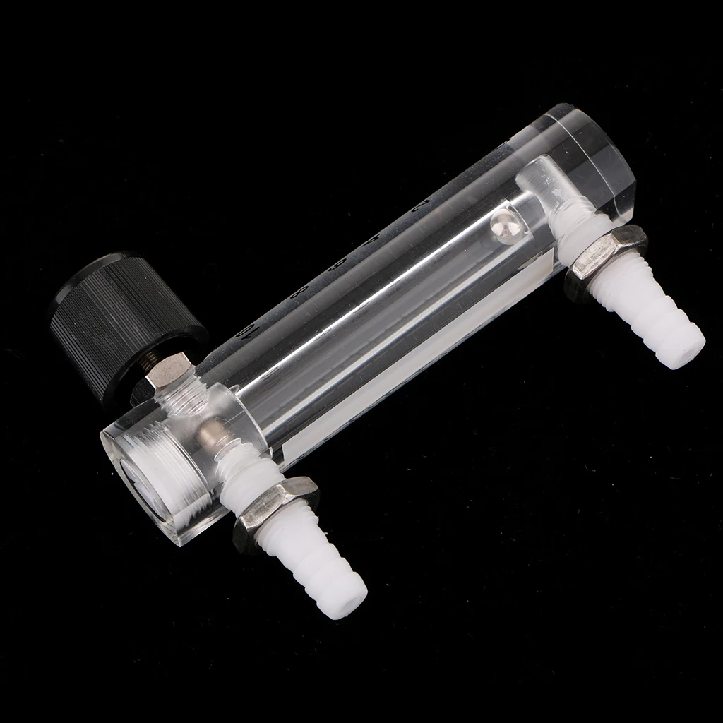 Кислородный акриловый расходомер с клапаном для воздуха 1-10 л/мин измерения