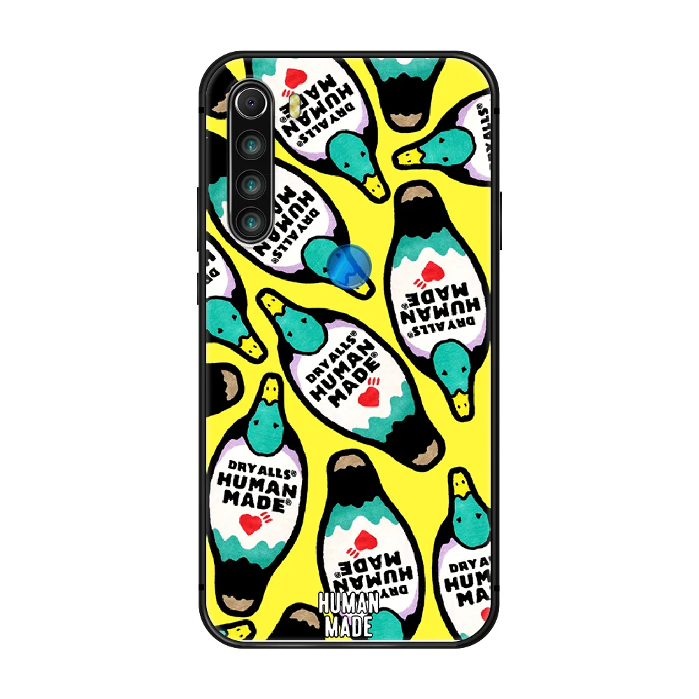 

human made Fashion brand Phone Case Cover Hull For XIAOMI Redmi 7a 8a S2 K20 NOTE 5 5a 6 7 8 8t 9 9s pro max black bumper