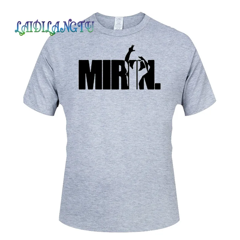 Мужская хлопковая футболка с короткими рукавами принтом в подарок на день