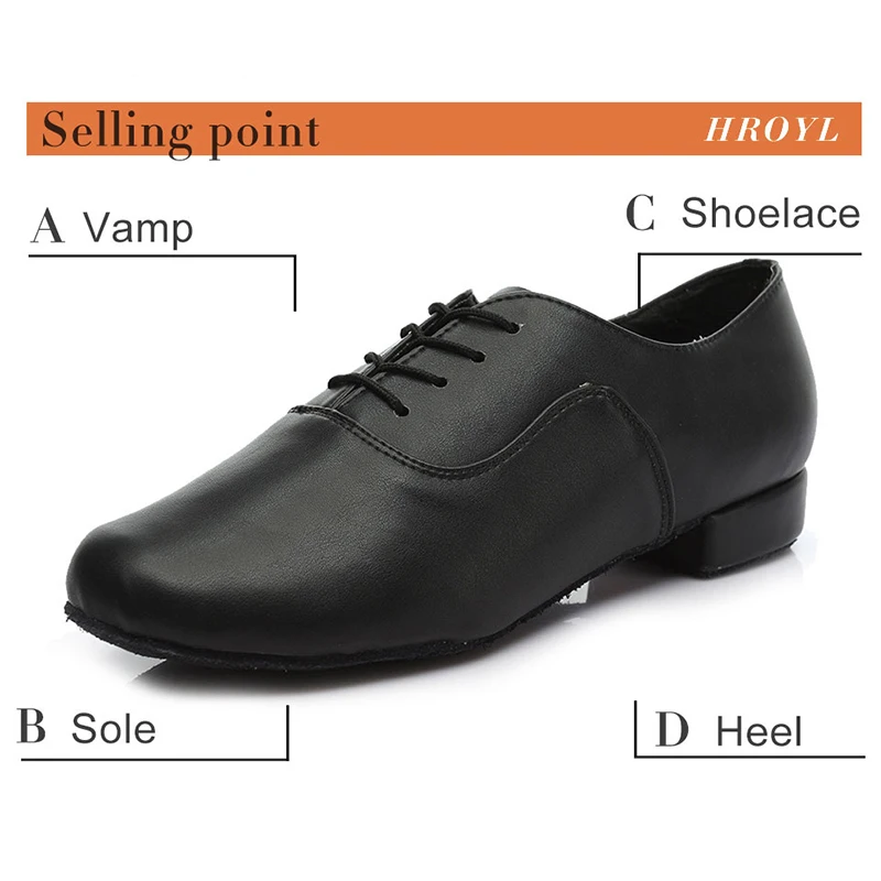

Hot Selling Men Boys Ballroom Dancing Shoes Latin Tango Leather Dance Shoes