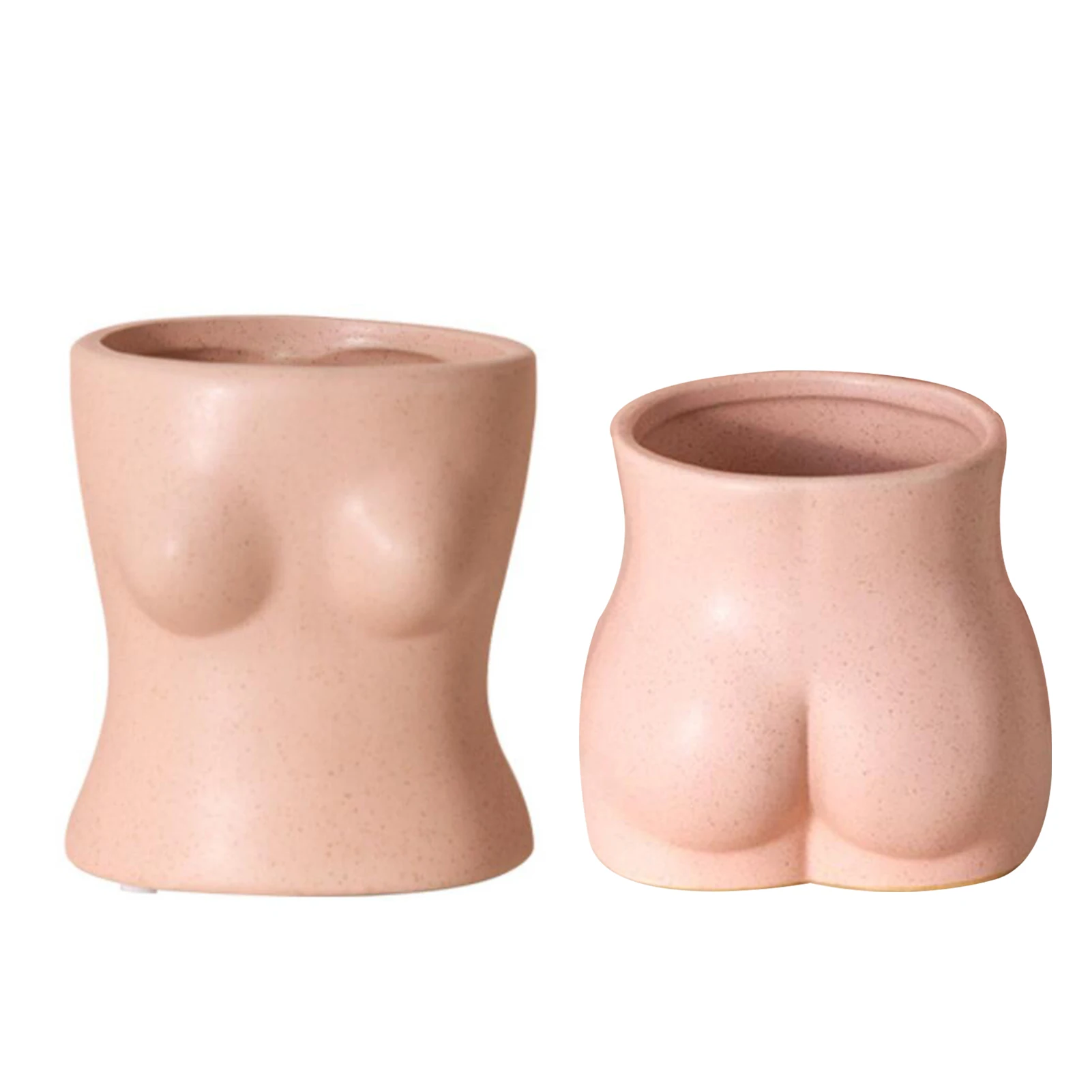 

Artificial Human Body Art Vase Nordic Ceramic Butt Nude Vase Ornament Office Pen Holder Home Decoration For Wedding Decor Party