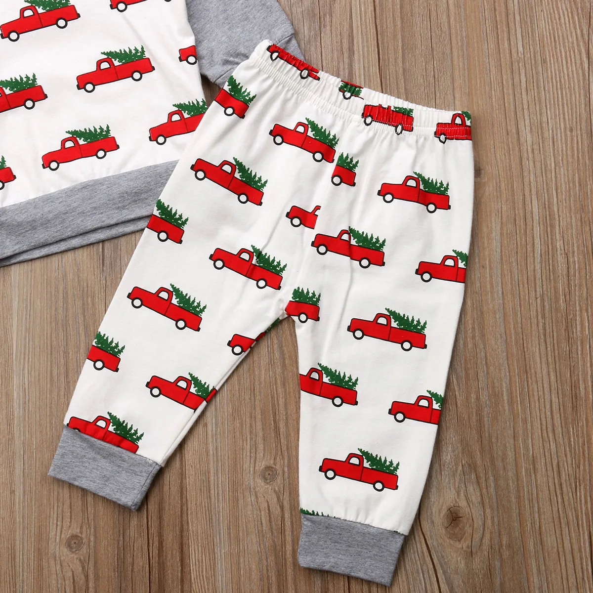 Одежда для новорожденных мальчиков и девочек с рождественской елкой топы