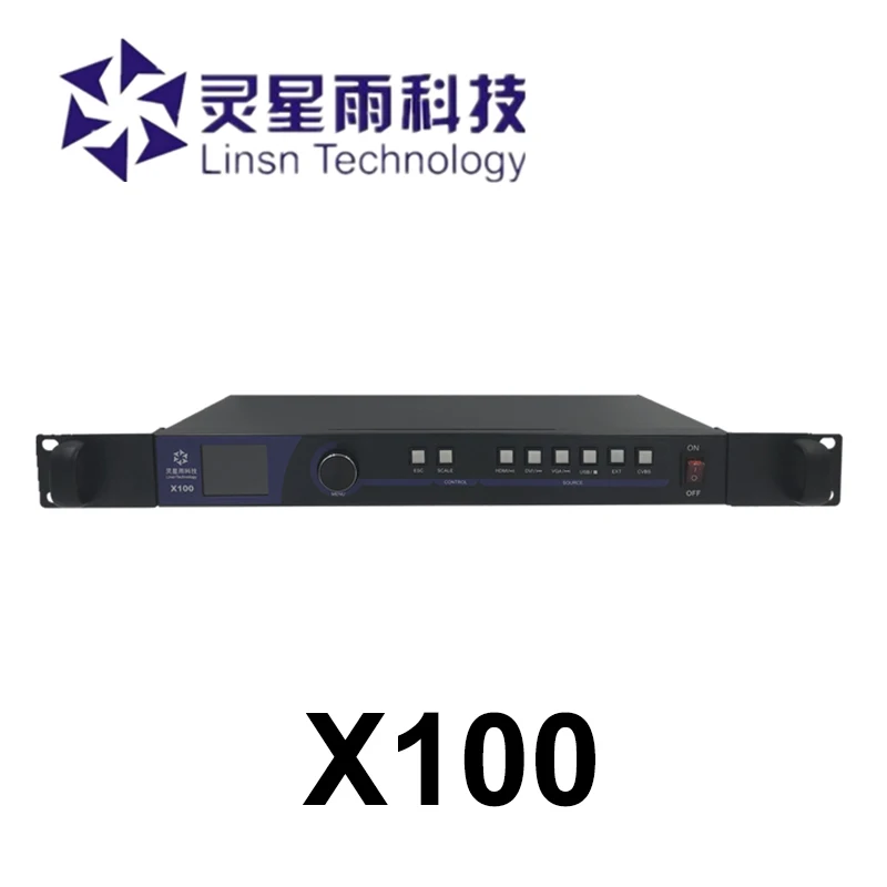 Видеопроцессор LINSN X100 вход DVI VGA CV 11-220 В переменного тока светодиодный дисплей