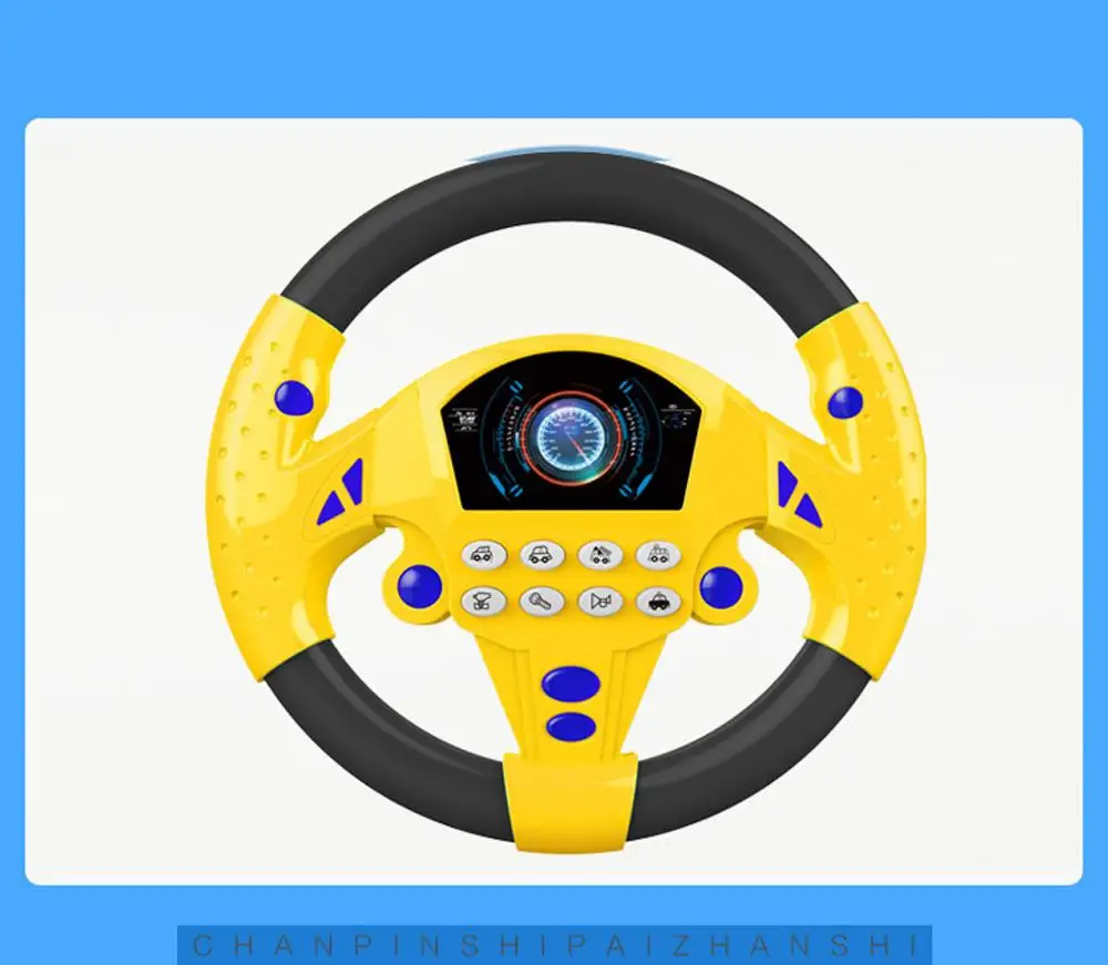 Children's Toy Simulation Small Steering Wheel Copilots Simulated Early Education Sounding Kid's Gift &ampxs | Игрушки и хобби