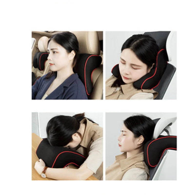 Новая U-образная подушка для автомобильного подголовника из пены с эффектом