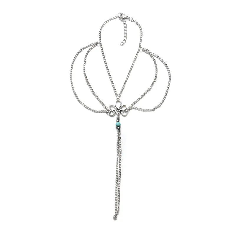 JINSE античный готический женский металлический ручной искусственная пея цепь