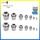 Пружинная Цанговая втулка высокой точности 0,008 ER11 AA 1 мм 2 мм 3 мм 4 мм 5 мм 6 мм 7 мм, инструмент для токарного станка с ЧПУ, пружинный цанговый патрон для сверлильной мельницы, 1 шт.