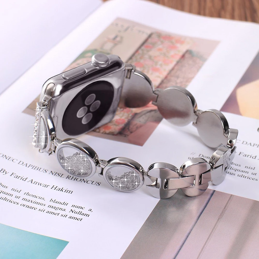 Браслет из нержавеющей стали для Apple Watch 3 42 мм 38 iwatch series 6 5 4 40 44 мм|Ремешки часов| |