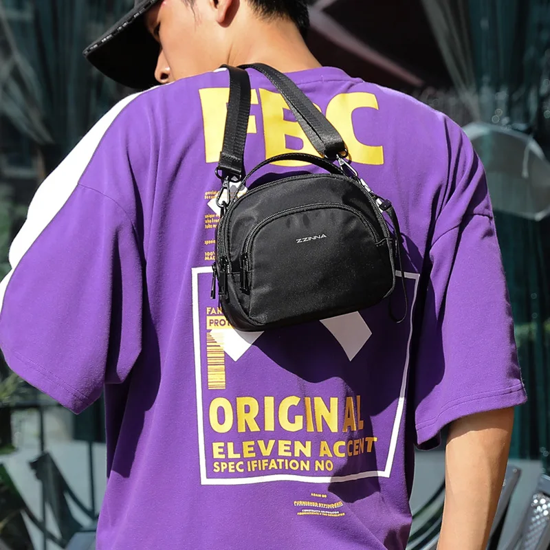 

YoReAi 2021 Men's Small Shell Bag Outdoor Sports Shoulder Bags Korean Fashion Diagonal Pack Unisex Phone Cross Body Packet