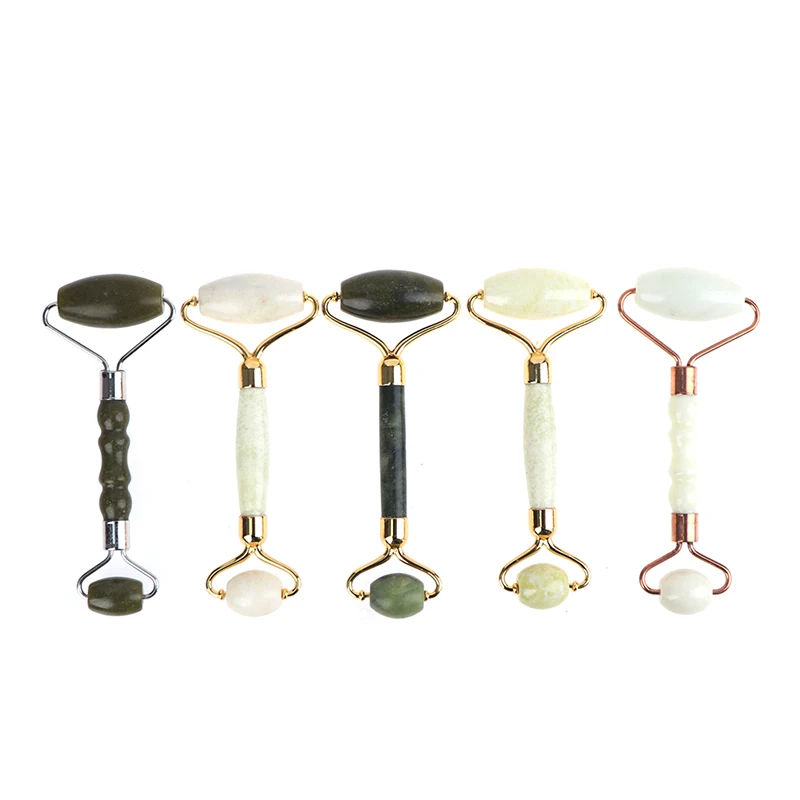 

Массажный ролик для лица, 10 видов, доска для гуаша с двойными головками, Нефритовый камень, подтяжка лица, релаксация кожи тела, инструмент д...