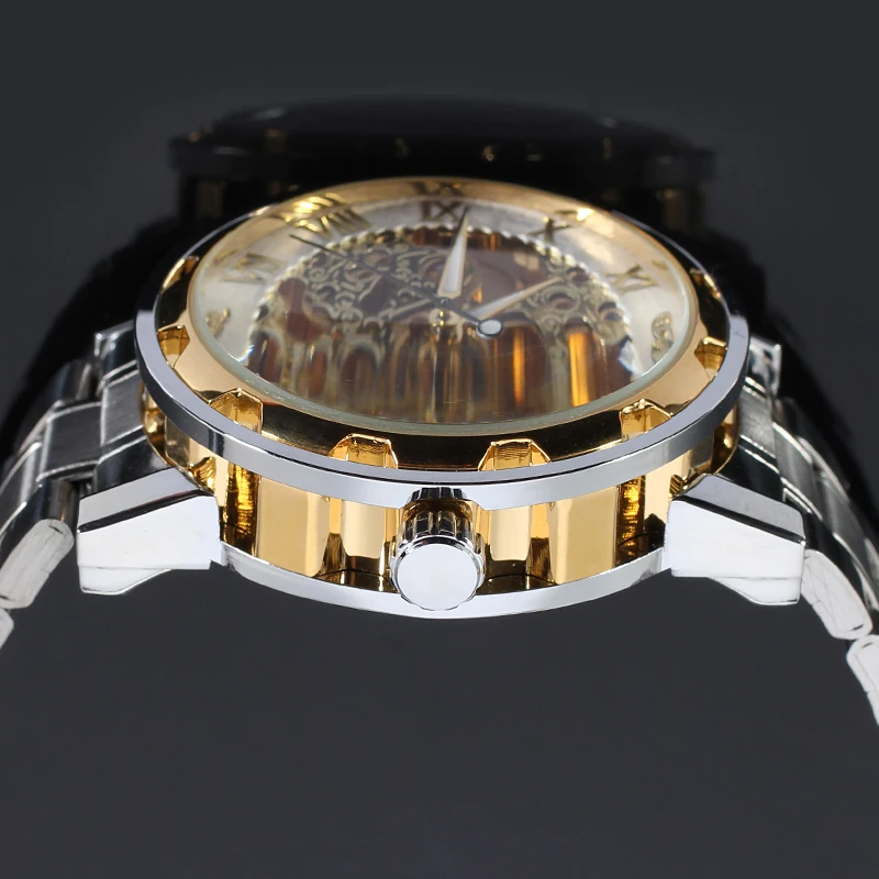 Luxury T- WINNER Royal Skeleton Design Men Business Mechanical Watch Waterproof Casual Men's Wrist Sports Watches Montre Homme |