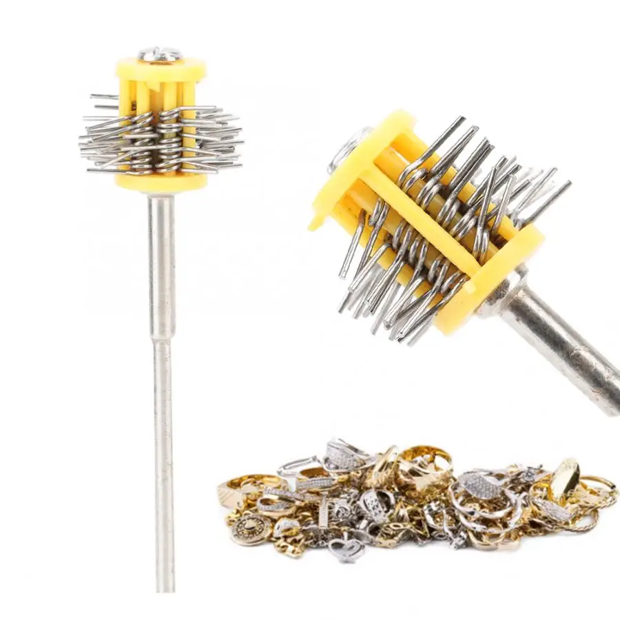 Шлифовальный круг круглая проволока из нержавеющей стали с ручкой для полировки