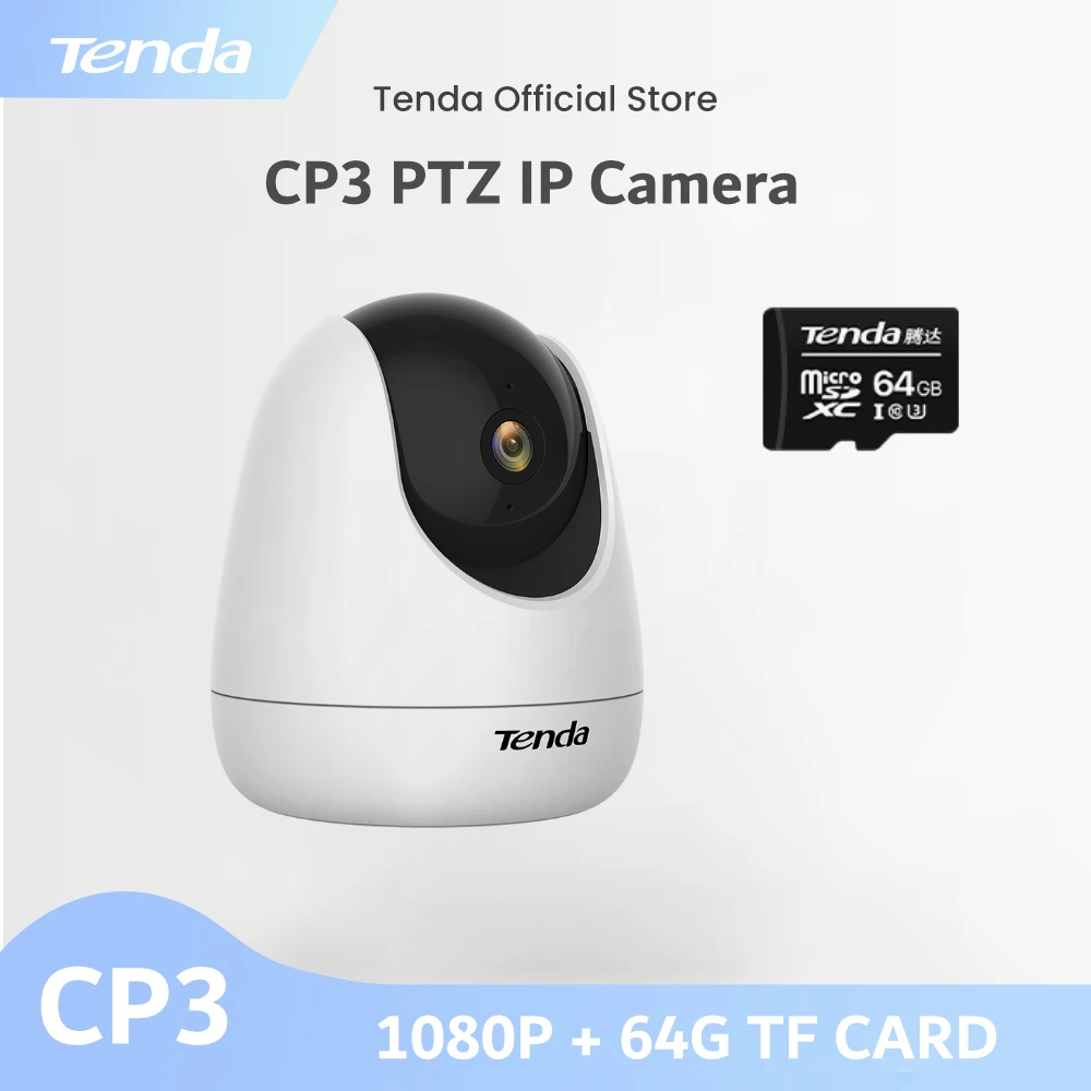 

Ip-камера Tenda Cp3, 360 °, Wi-Fi, 2 Мп, 1080P, Full-Hd