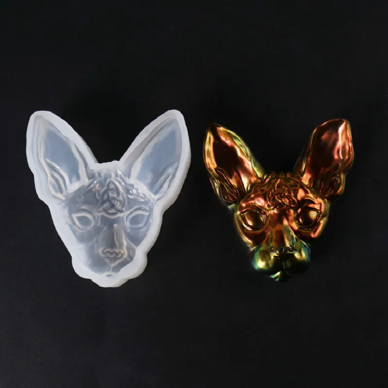 1 шт. силиконовые формы для украшений в форме дьявола кошки DIY высушенные цветы