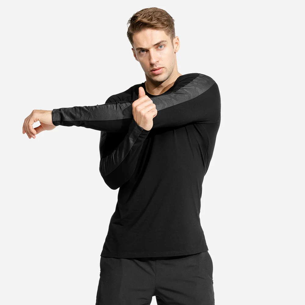 

New Youth Long Sleeve Four Sports Quick-drying Slim Breathable Basketball Training Bottoming Run Tshirt Sports Clothing Men