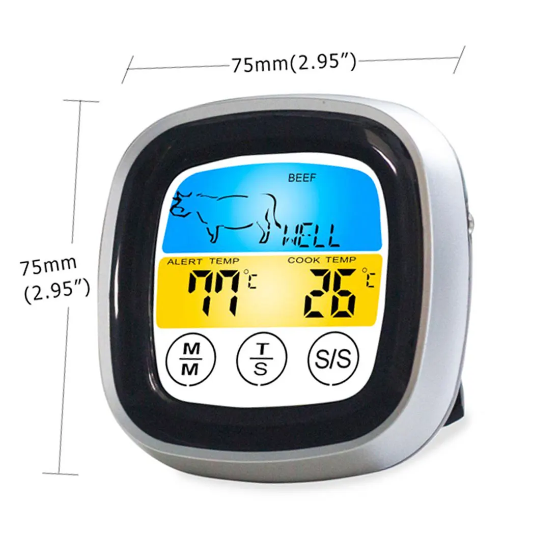 Термометр для приготовления пищи и барбекю прибор с шестью щупами таймером