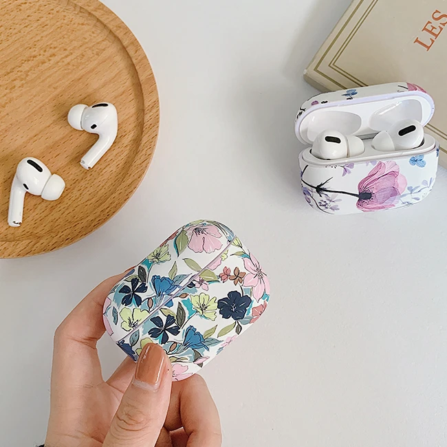 

Flowers Earphone Case For AirPods 2 Pro Cases Colorful Vintage Soft Silicone Protective Cover for AirPod Pro 2 1 Air Pods Case