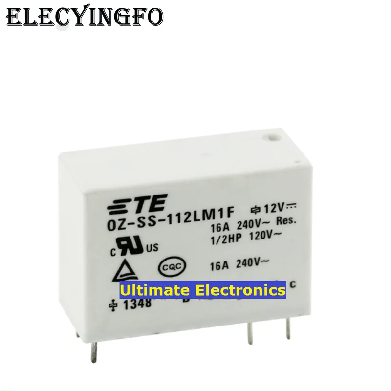 

5pcs OZ-SS-112LM1F 16A 6 foot normally open OZ-SH-112LM1F resistant 105 Celsius Relays