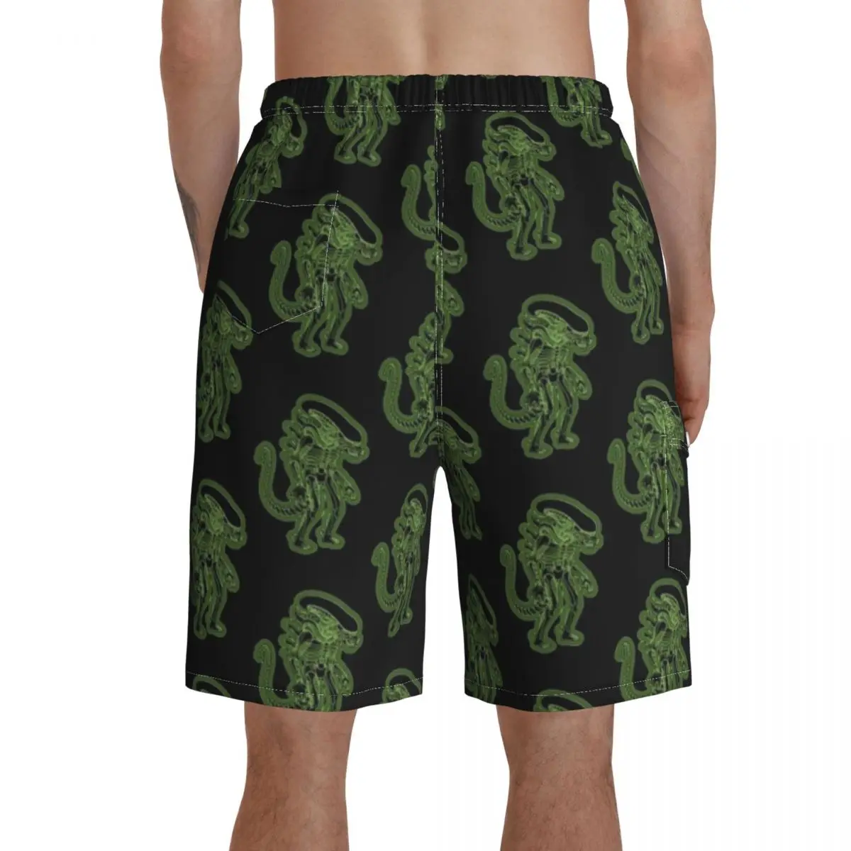 

Xenomorph Board Shorts Bathing Swimming Trunks Polyester Funny Men Swim Trunks