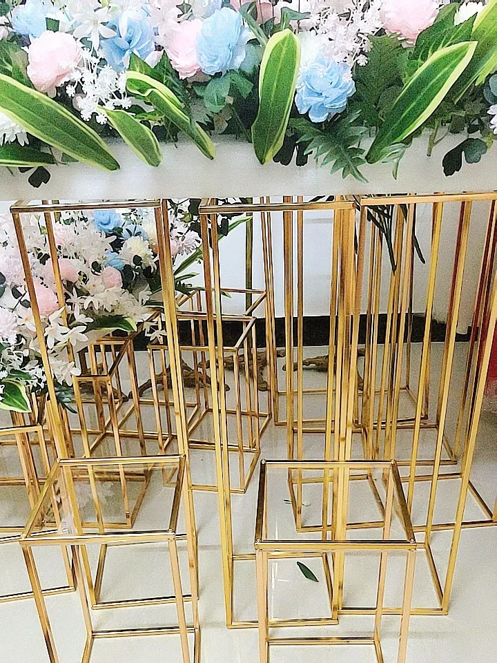 Высокий пол вазы колонна-подставка для стола центральный цветочный Стеллаж с