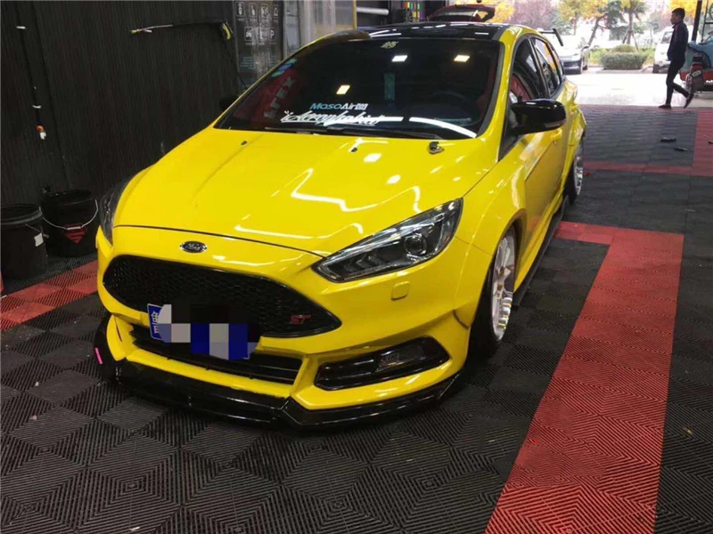 Подходит для Ford Focus, обвес, крыло, хэтчбек ST 2012 13 14 15 16 17 18 лет, Воздухозаборники, вентиляционная крышка, широкий корпус, аксессуары