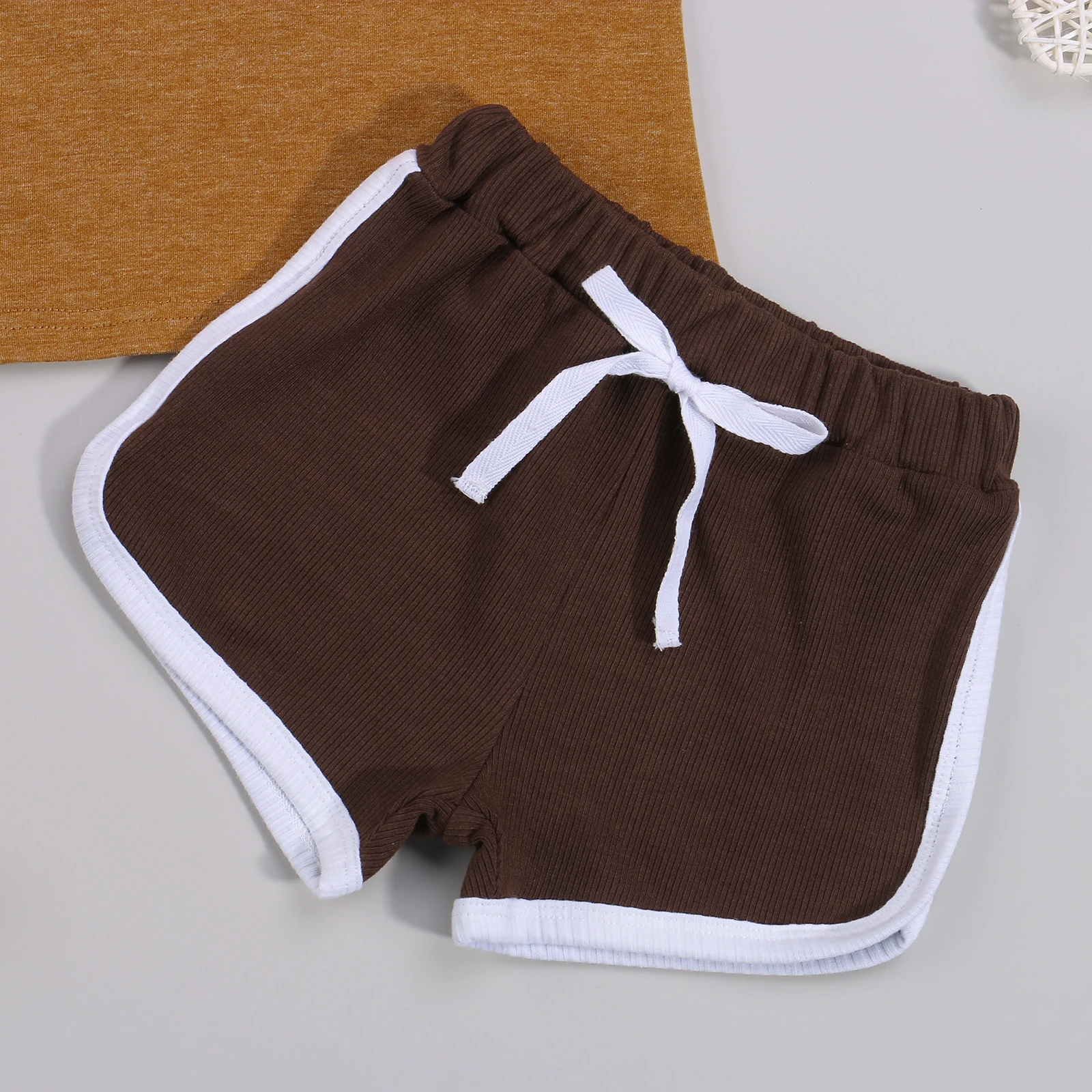 

0-24M Summer Casual Boys Clothes Sets 2pcs Letter Printed Short Sleeve T Shirts Tops Shorts