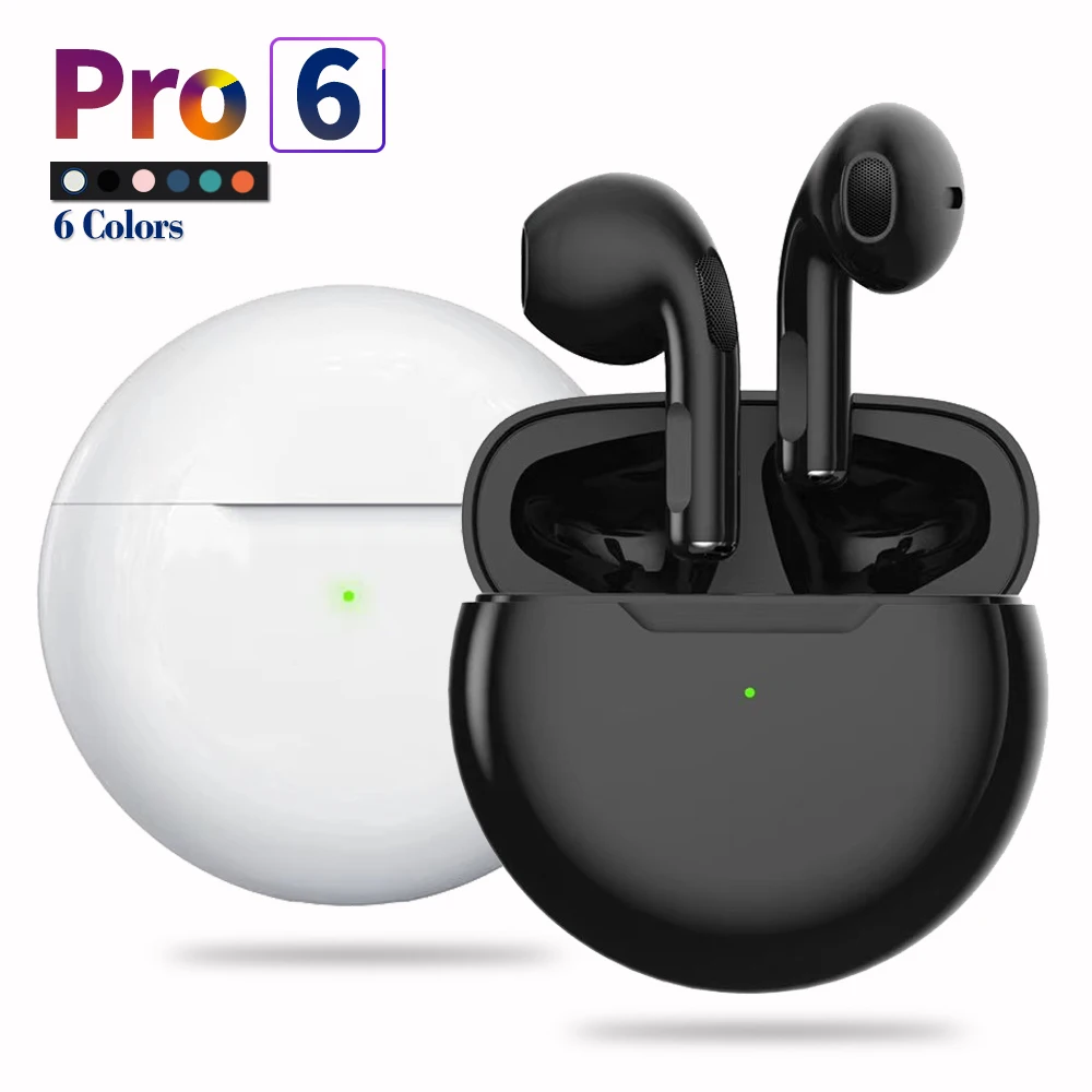 

Беспроводные Bluetooth-наушники TWS Pro6, водонепроницаемые, с зарядным устройством и микрофоном