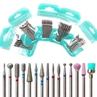 10 шт.компл. сверла для ногтей алмазные резаки для маникюра кутикулы фреза для педикюра фотоинструменты