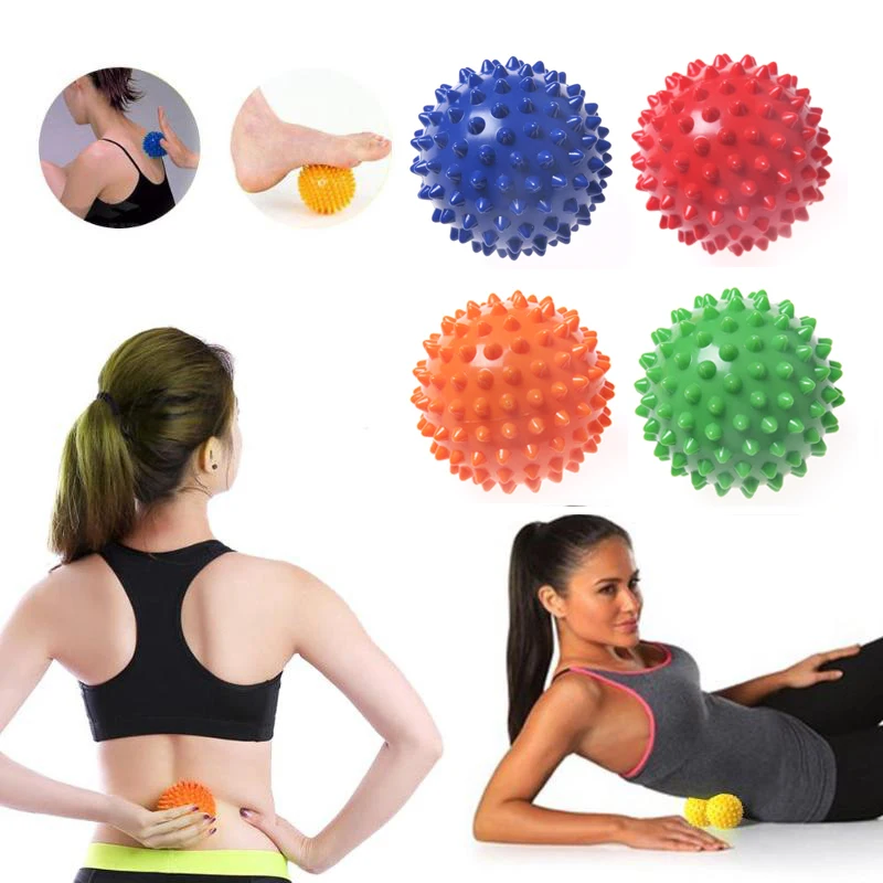 

Foot Massage Ball Massage Yoga Fitness Ball Stress Relax Body Spiky PVC Resistant Foot Spiky muscle Massager Trigger Point Foot