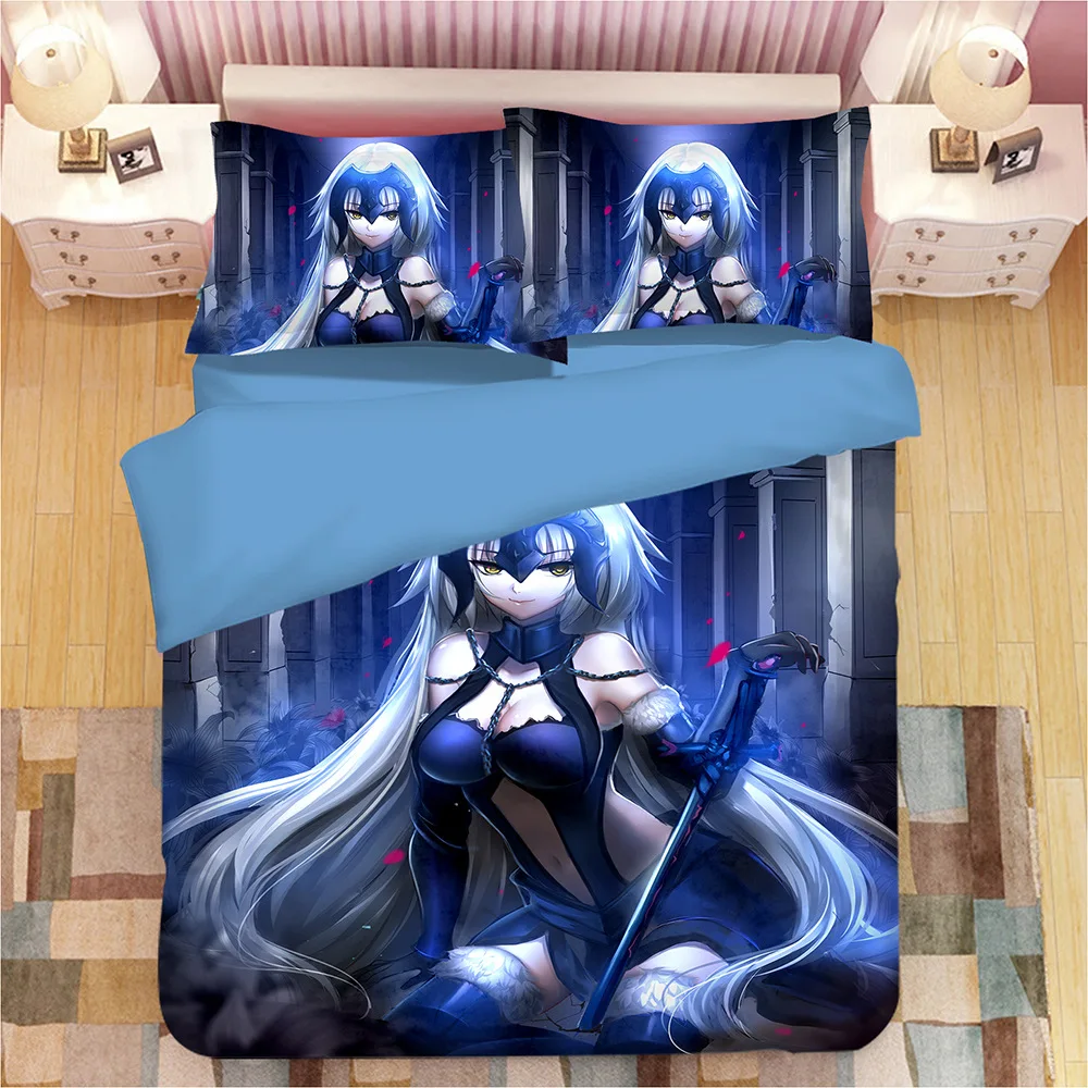 

3D Cartoon Anime Print Bedding Set Duvet Covers Pillowcases One Piece Comforter Bedding Sets Bedclothes Bed Linen 04