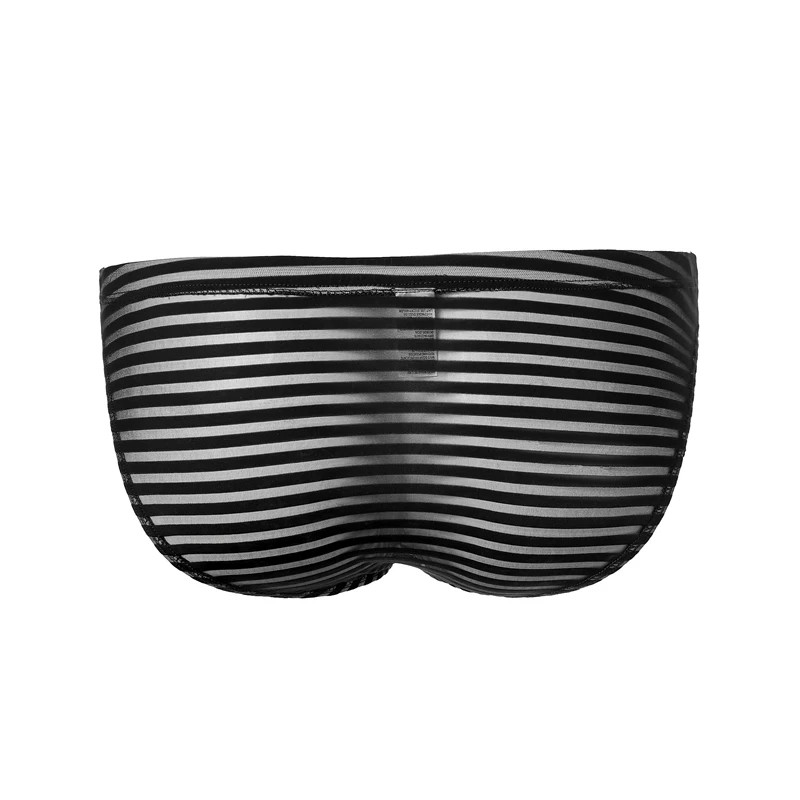 1 шт. мужское сексуальное прозрачное нижнее белье в полоску трусы с низкой