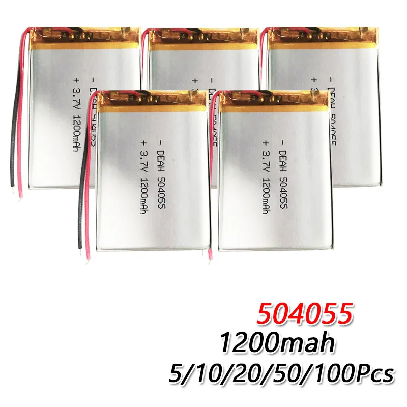 1200 мАч 3,7 в 504055 литий-полимерный литий-ионный аккумулятор для mp4 mp5 gps DVR Bluetooth динамик игрушка Lipo ячейка